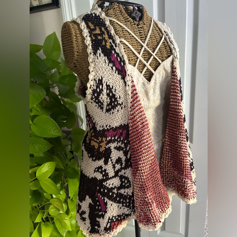 Lacy sweater vest